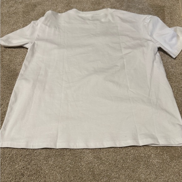 Zara White Womens Tee with Bow Details - Picture 2 of 3